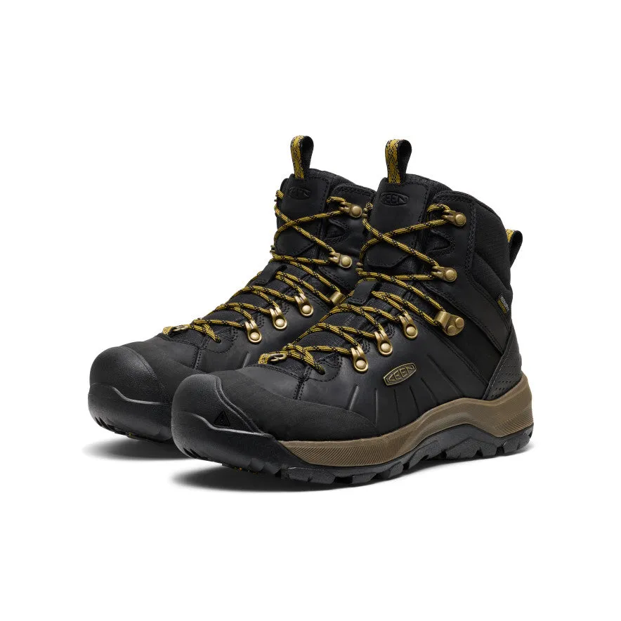 Long distance Adventure Time Men's Revel IV Polar Waterproof Boot  |  Black/Lemon Curry