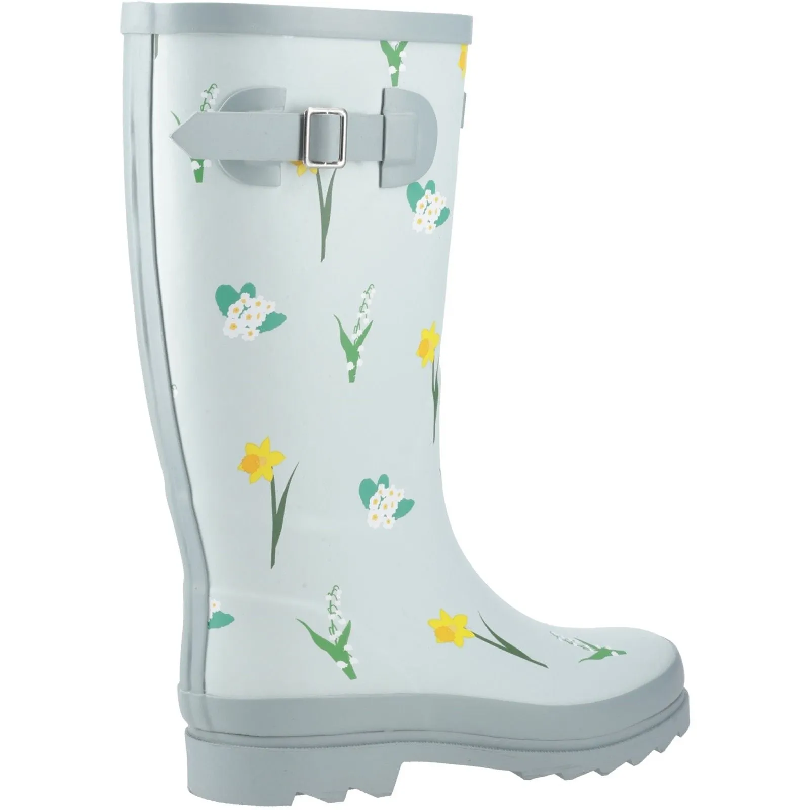 Utility Protection Cotswold Womens Wildflower Tall Wellingtons Mint