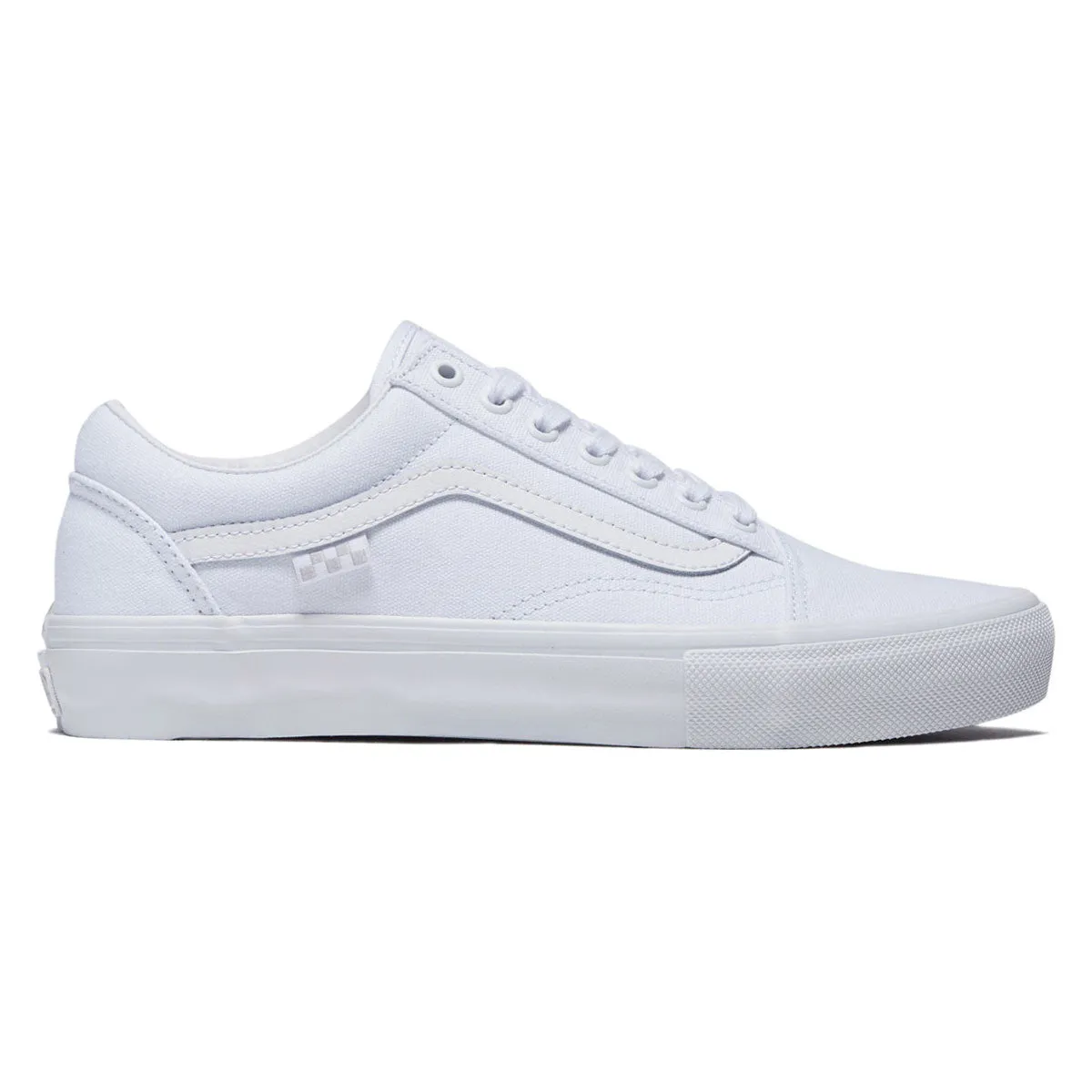 Extreme Ride Vans Skate Old Skool Shoes - Canvas True White
