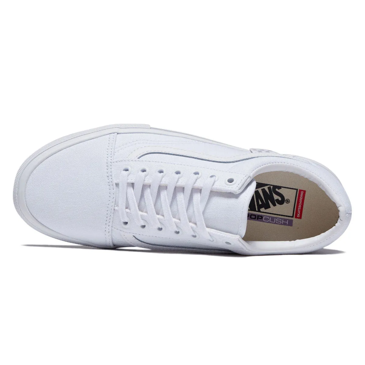Vans Skate Old Skool Shoes - Canvas True White Anti   Static Premium Wear