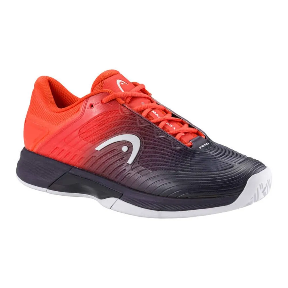Head Revolt Pro 4.5 Men's Tennis Shoe (Dark Blue/Red) Mesh Upper