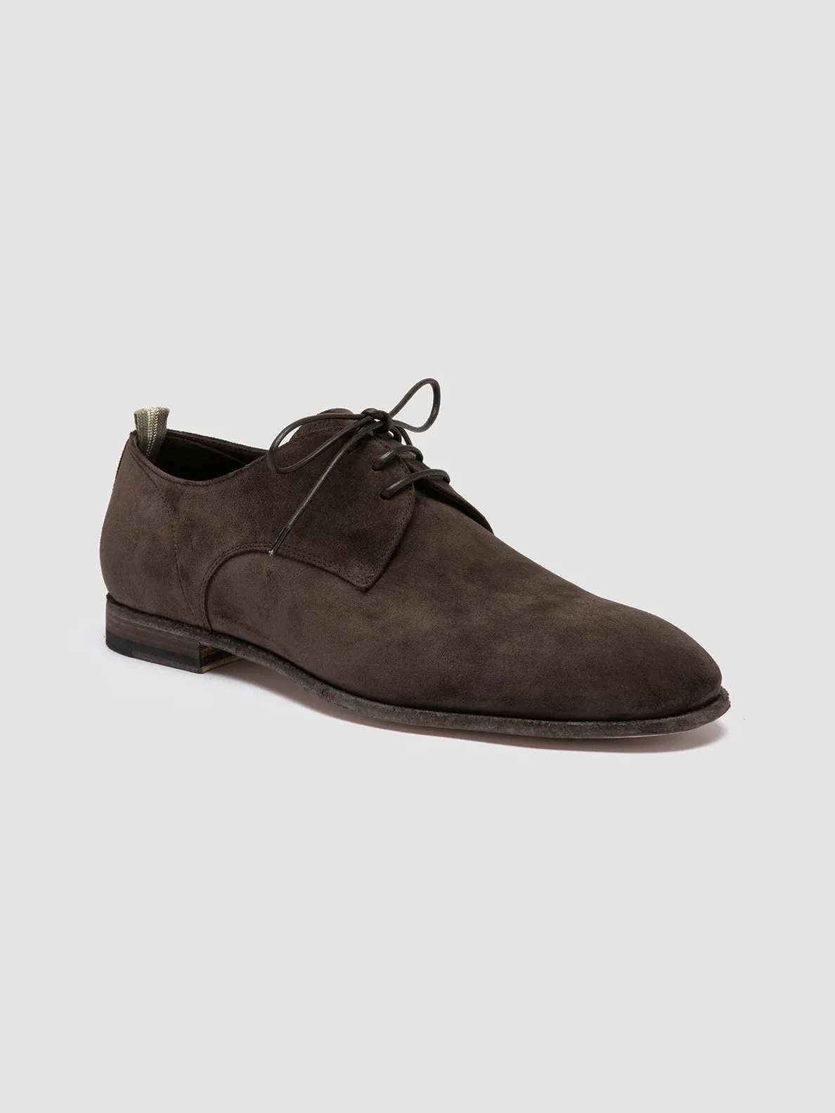 SOLITUDE 002 - Brown Suede Derby Shoes Soft Base
