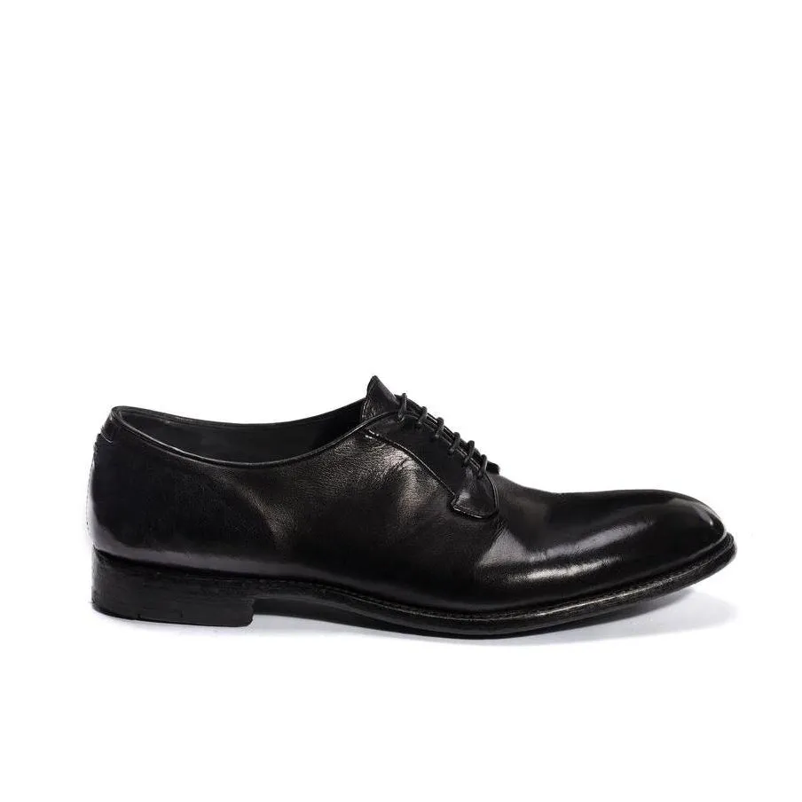 ELIAS 617<br>Black derby shoes Clean Stitch