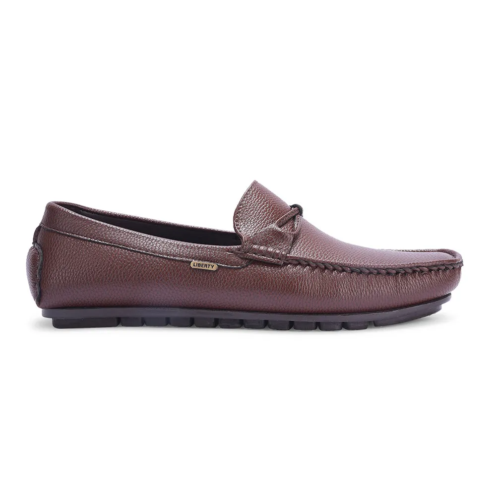 Fresh Walk Walk Neat Fortune Brown Formal Loafers For Men AVL-5 By Liberty