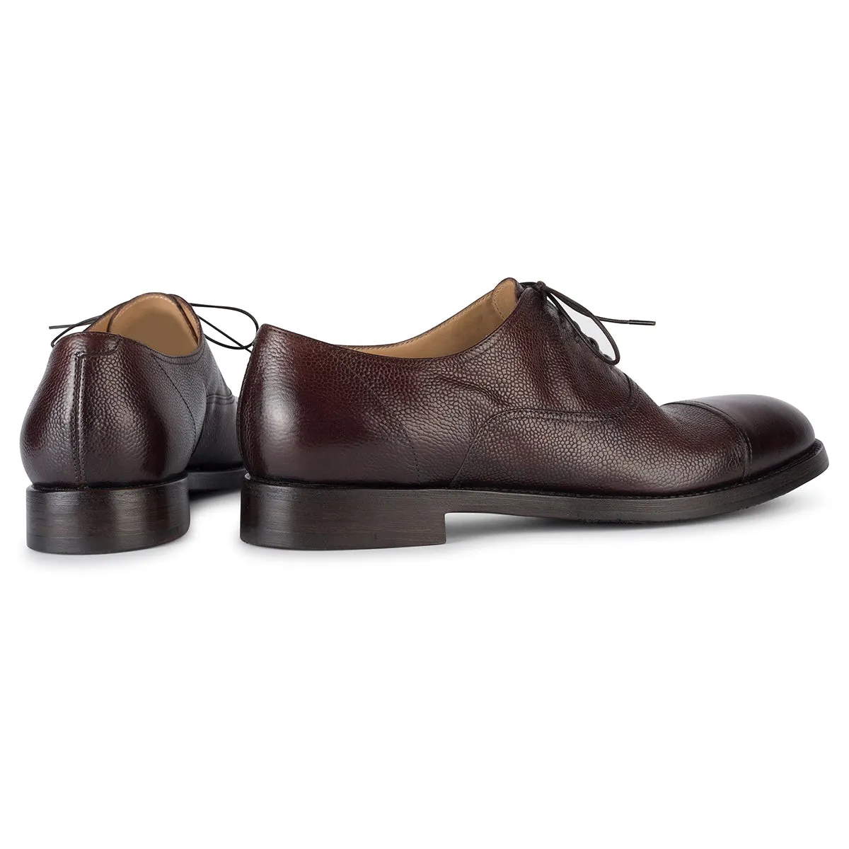 ETHAN 83017<br> Textured calf oxford shoes Comfort Walking Shoes