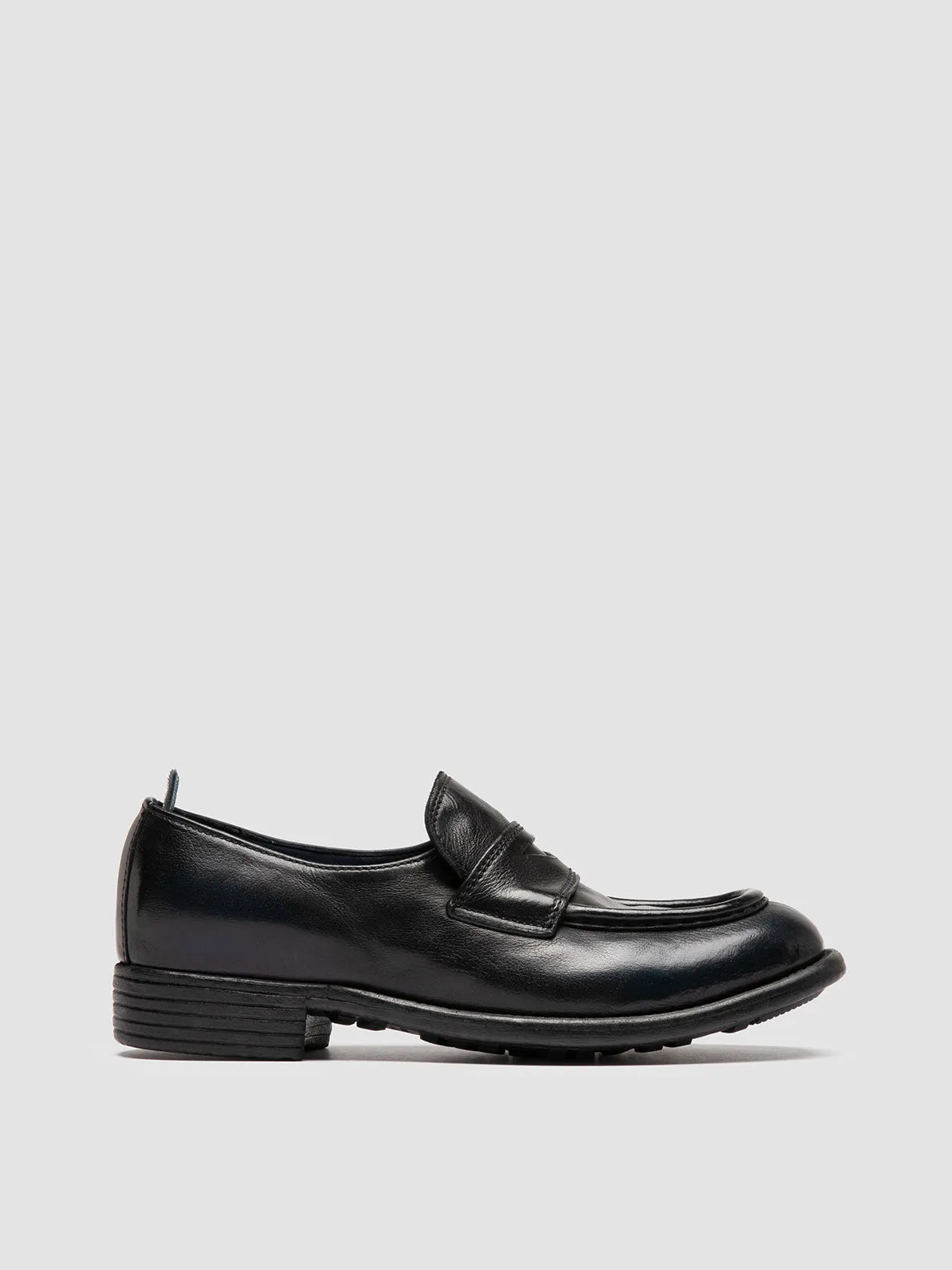 CALIXTE 020 - Navy Leather Penny Loafers Cool Tone Play Hard