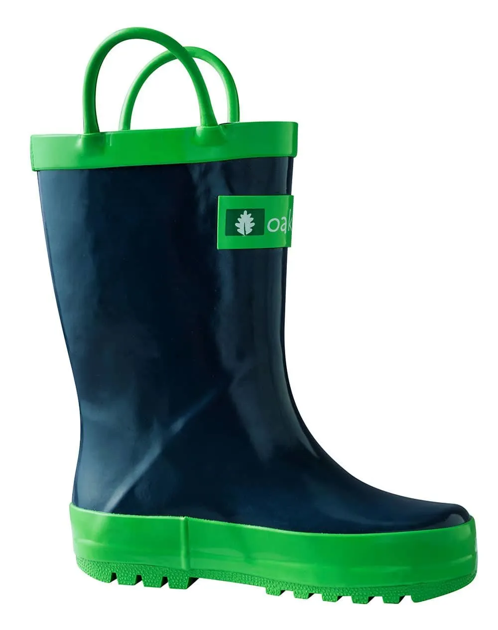 Functional Boots Loop Handle Boots, Navy & Green (Kids')