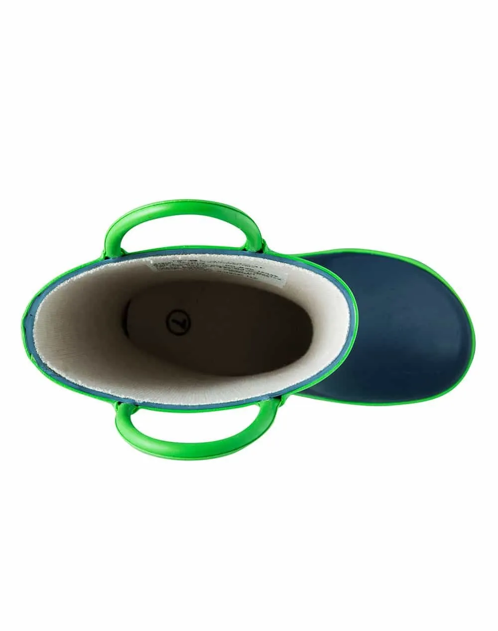 Loop Handle Boots, Navy & Green (Kids') All Terrain Walk Storm Ready