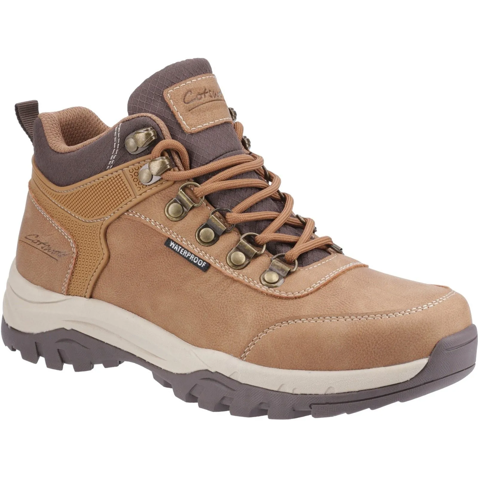 Cotswold Womens Overbury Hiking Boots Tan Ultimate Stability