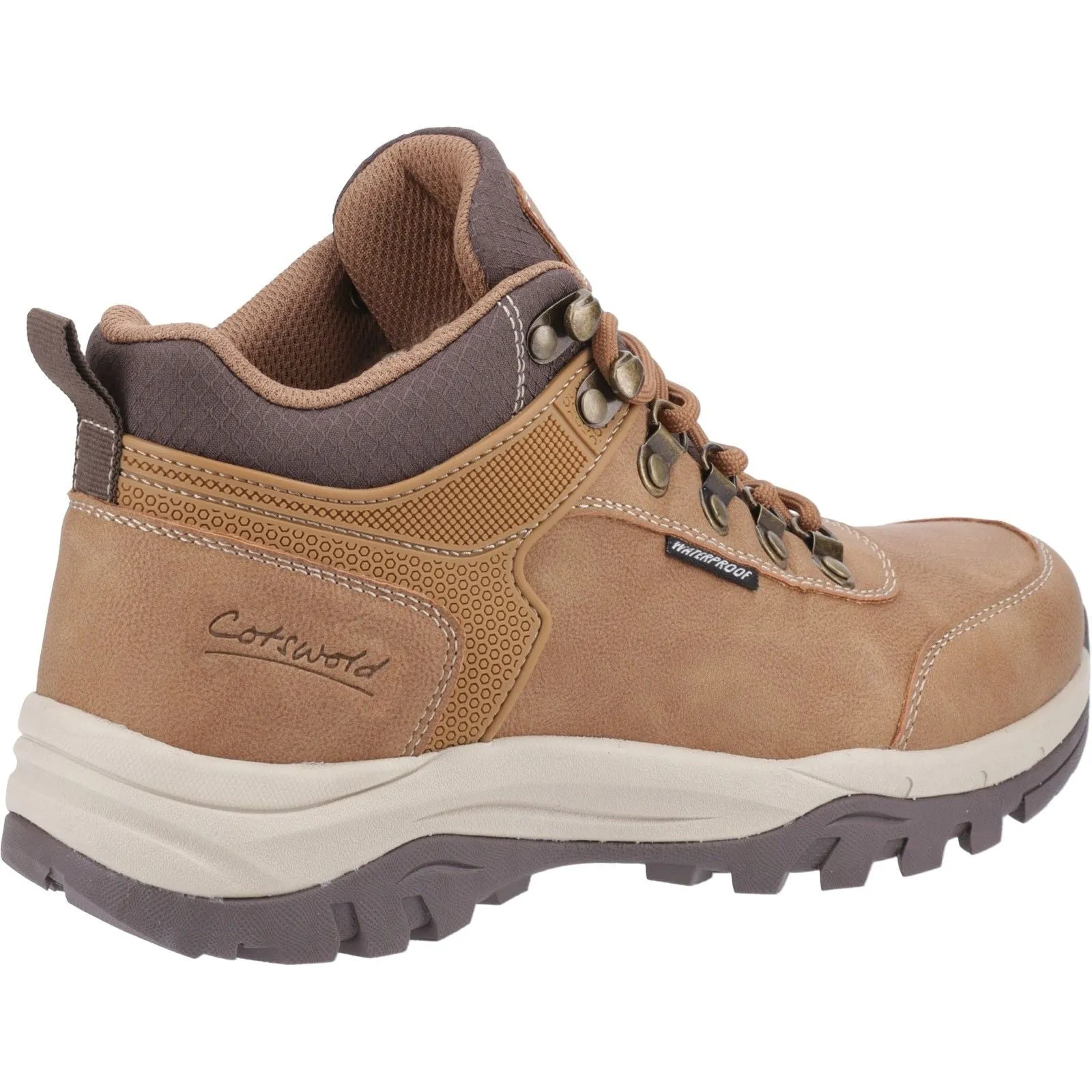 Outdoor Adventure Boots Trail Explore Cotswold Womens Overbury Hiking Boots Tan