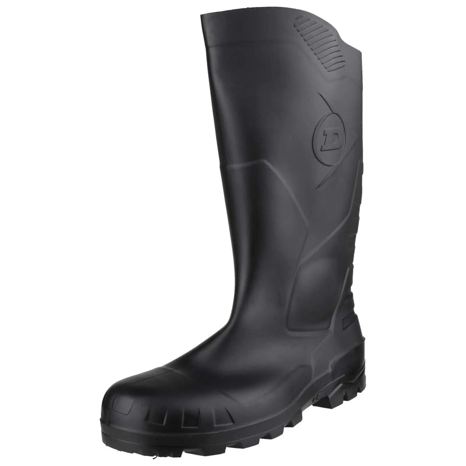 Dunlop Unisex Devon Full Safety Wellington Black Waterproof Seams Easy to Wear