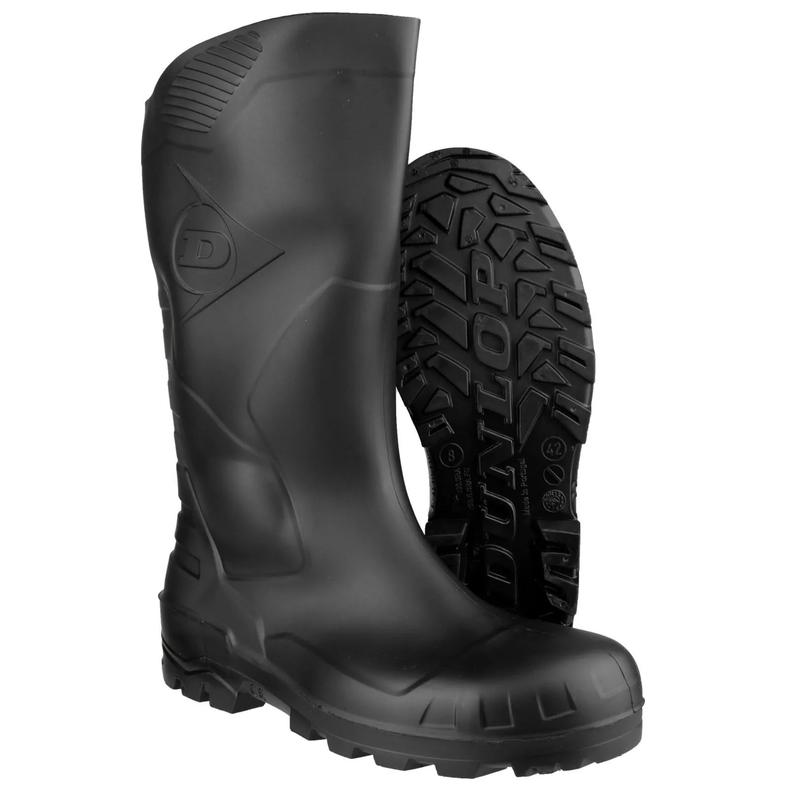 Durable Comfort Storm Shield Dunlop Unisex Devon Full Safety Wellington Black