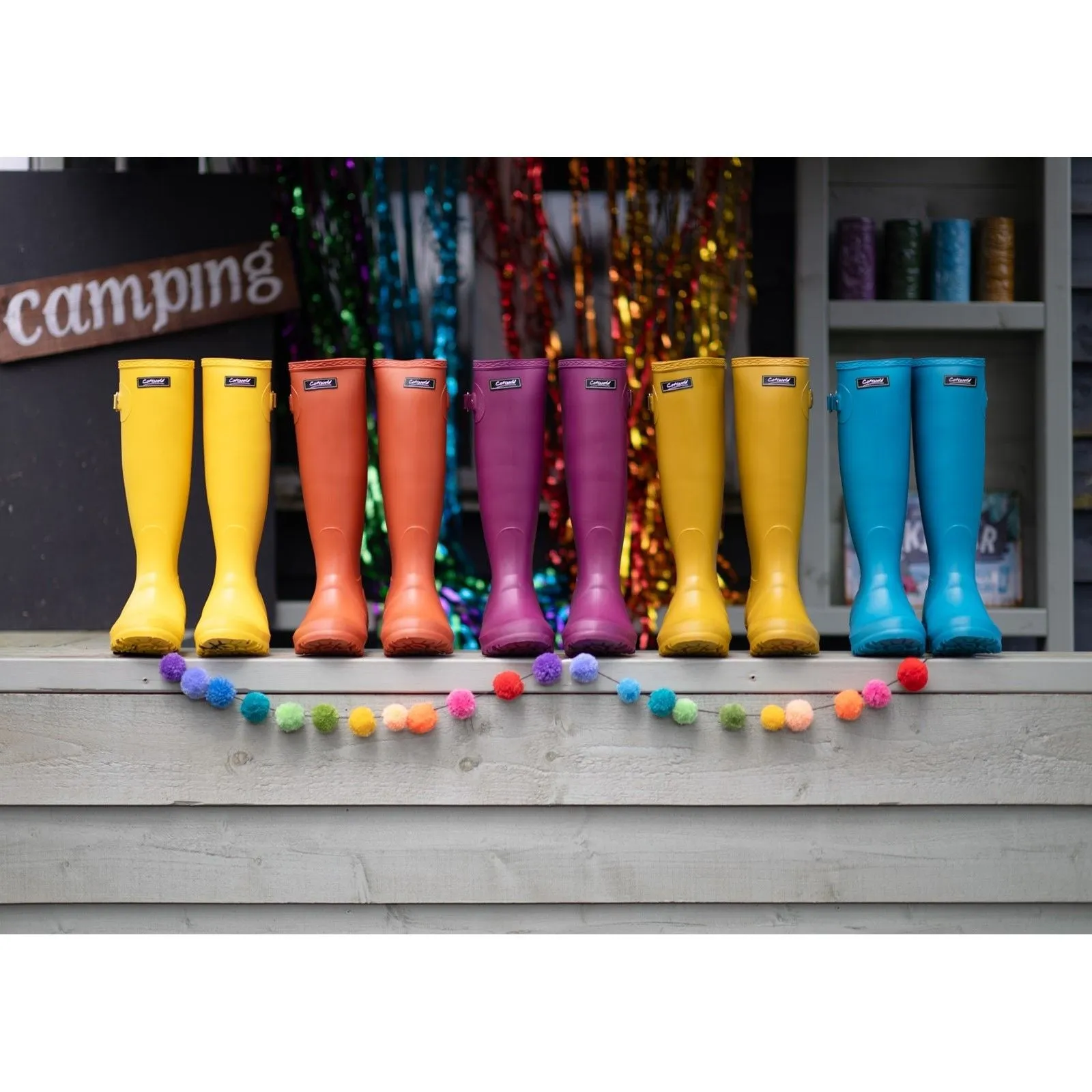 Cotswold Womens Sandringham Wellingtons Mustard Outdoor Adventures