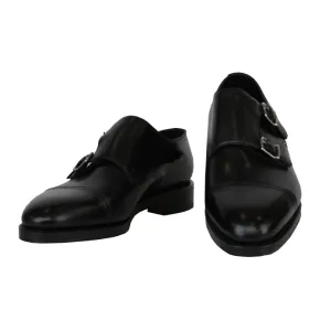 Romantic Night John Lobb Black Double Monk Strap Shoes