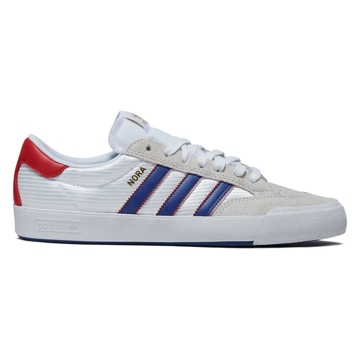 Travel Ready Adidas Nora Shoes - Ftwr White/Royal Blue/Better Scarlet