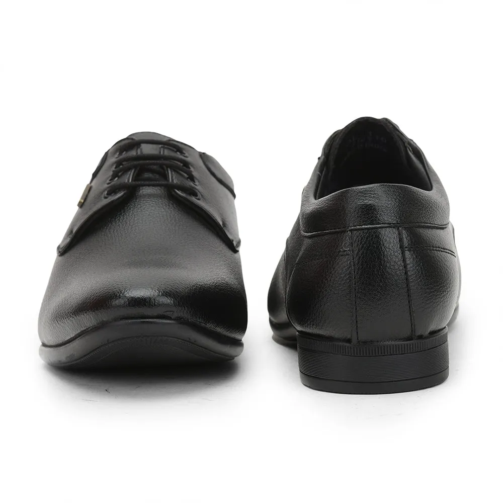 Reinforced toe Fortune (Black) Formal Lace Up Derby Shoes For Men HOL-110 By Liberty
