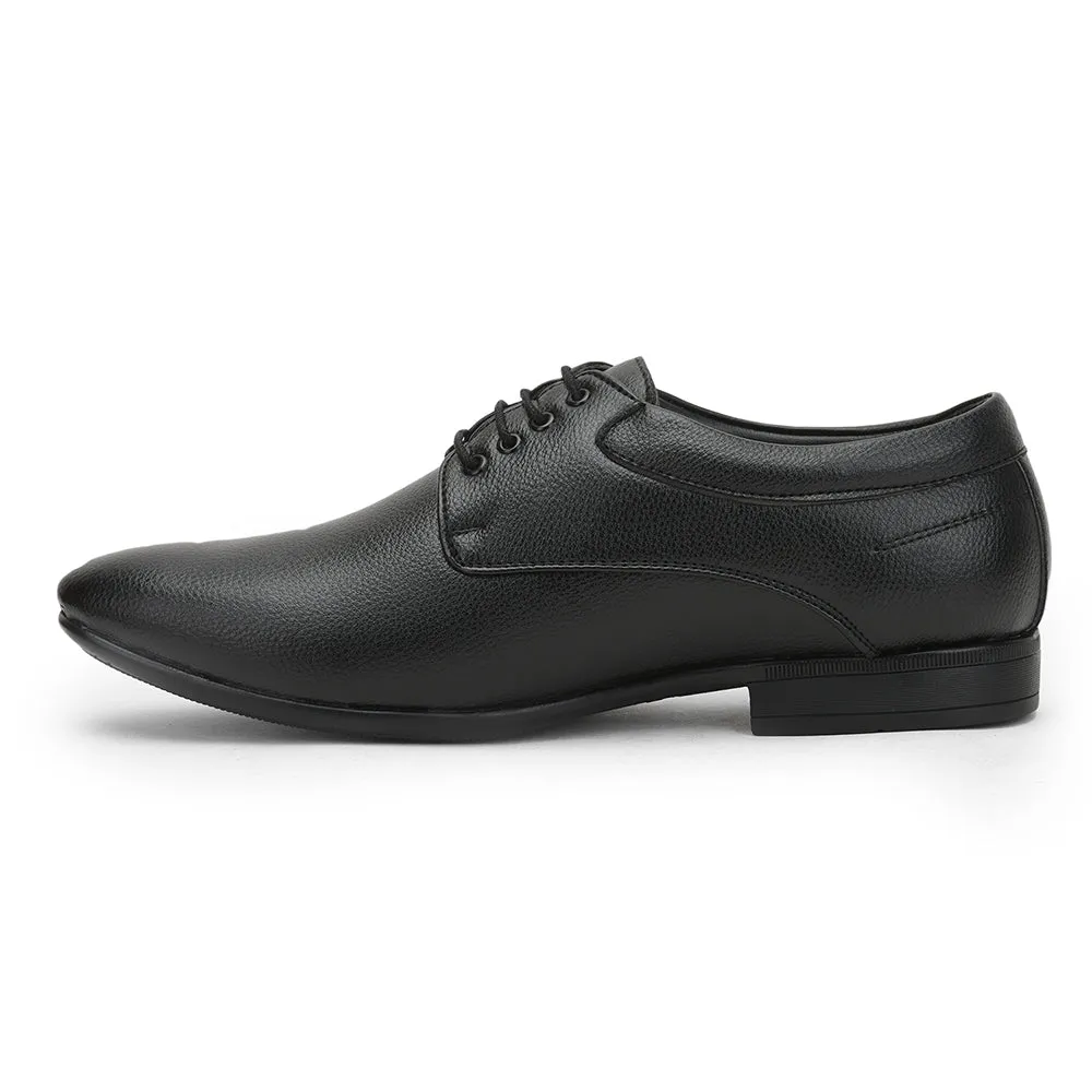 Flex Sole Fortune (Black) Formal Lace Up Derby Shoes For Men HOL-110 By Liberty
