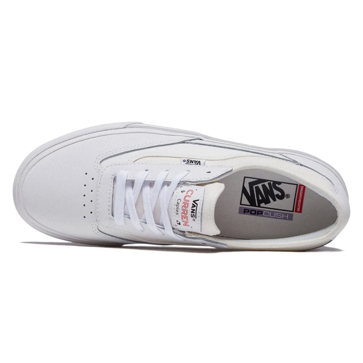 Vans Skate Curren Caples Shoes - Blanc De Blanc Snug Ride Stable