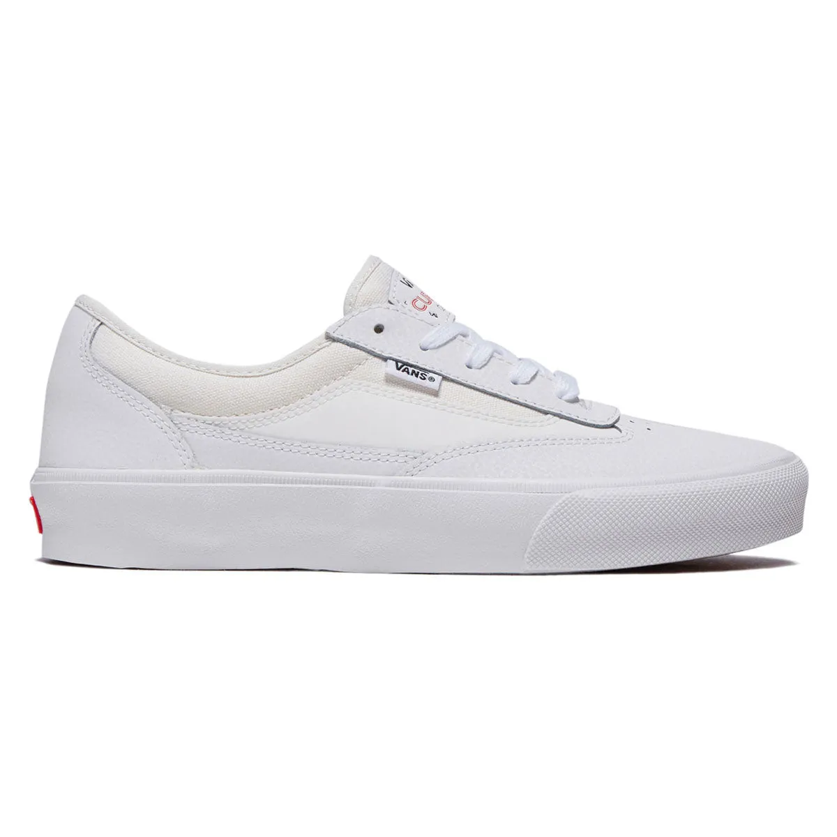 Vans Skate Curren Caples Shoes - Blanc De Blanc Gum Sole Anti Slip Outsole
