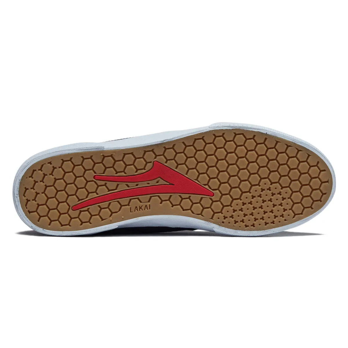 Lakai Cambridge Shoes - Navy/Red Suede Padded Footwear Stable