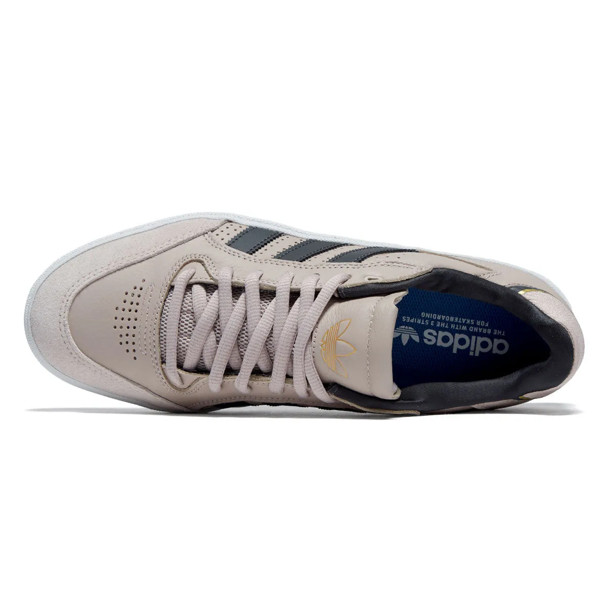 Adidas Tyshawn Low Shoes - Wonder Taupe/Carbon/Gold Metallic Sole Stability Skateboarding Ride