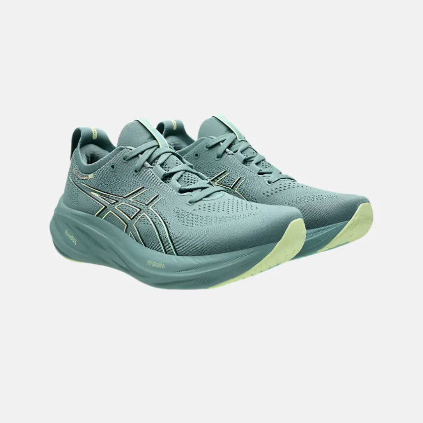 Asics Gel-Nimbus 26 Men's Running Shoes -Celadon/Light Celadon compact backpack mud running footwear