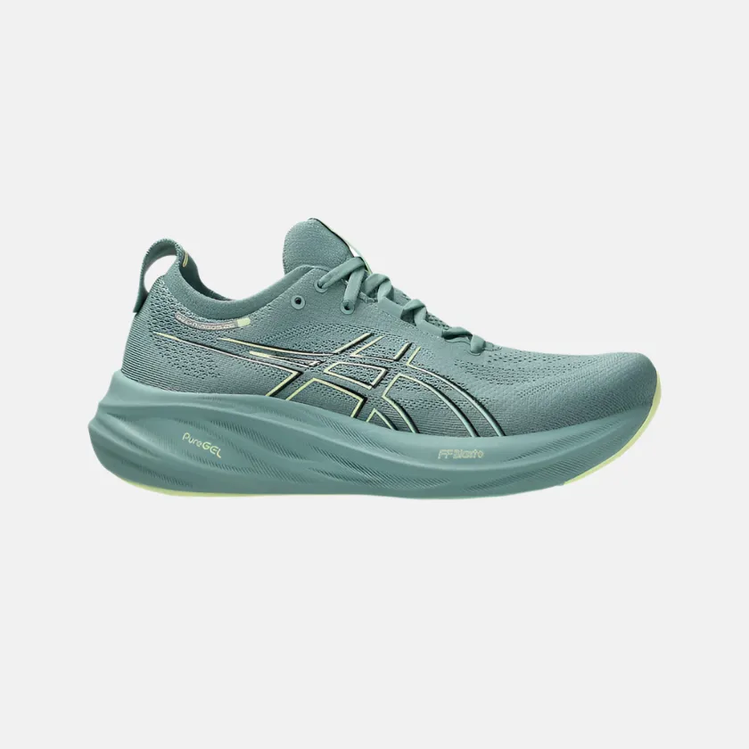 Adaptable to different running styles Asics Gel-Nimbus 26 Men's Running Shoes -Celadon/Light Celadon
