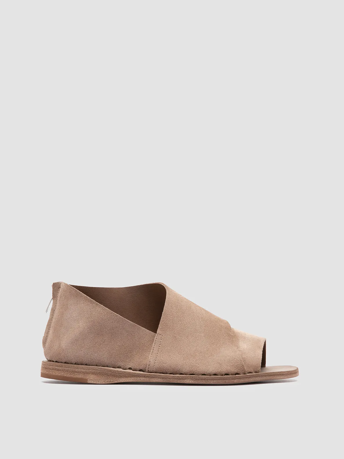 Classic ITACA 046 - Taupe Suede Peep Toe Shoes
