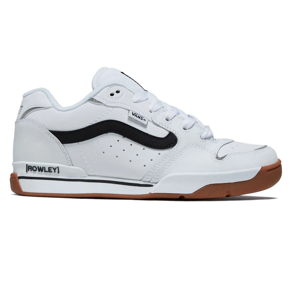 Skater Support Fit Vans Rowley XLT Shoes - White/Black