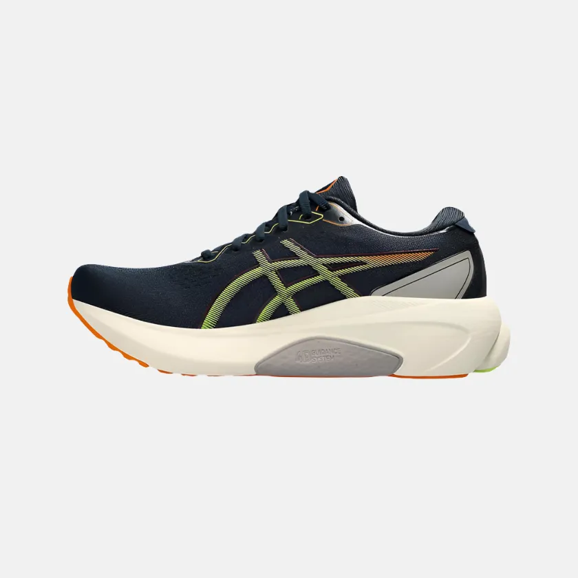 Race day Asics GEL-KAYANO 30 Men's Running Shoes -French Blue/Neon Lime