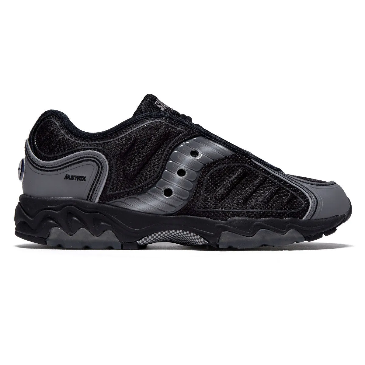 Comfortable Footbed Action Ready Saucony Matrix Shoes - Black/Metallic