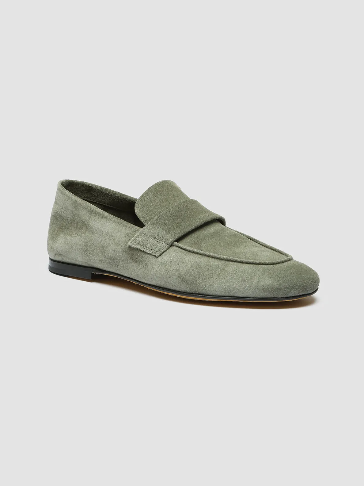 BLAIR 001 - Green Suede Loafers Valley Run