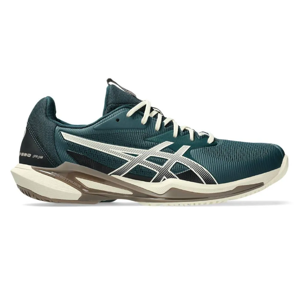Asics Solution Speed FF 3 Men's Tennis Shoe (Saxon Green/Birch) Urban Life Reinforced toe