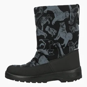 Tough Frozen Terrain Winter boots Lady, Black Dogs
