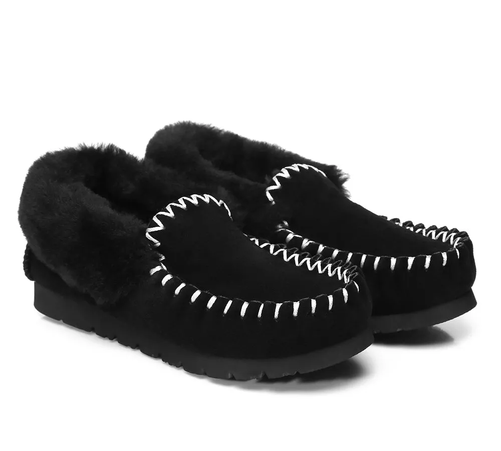 AUSTRALIAN SHEPHERD? UGG Slippers Kids Sheepskin Wool Ankle Popo Moccasins Comfort Ready Shoes Comfortable Slip On