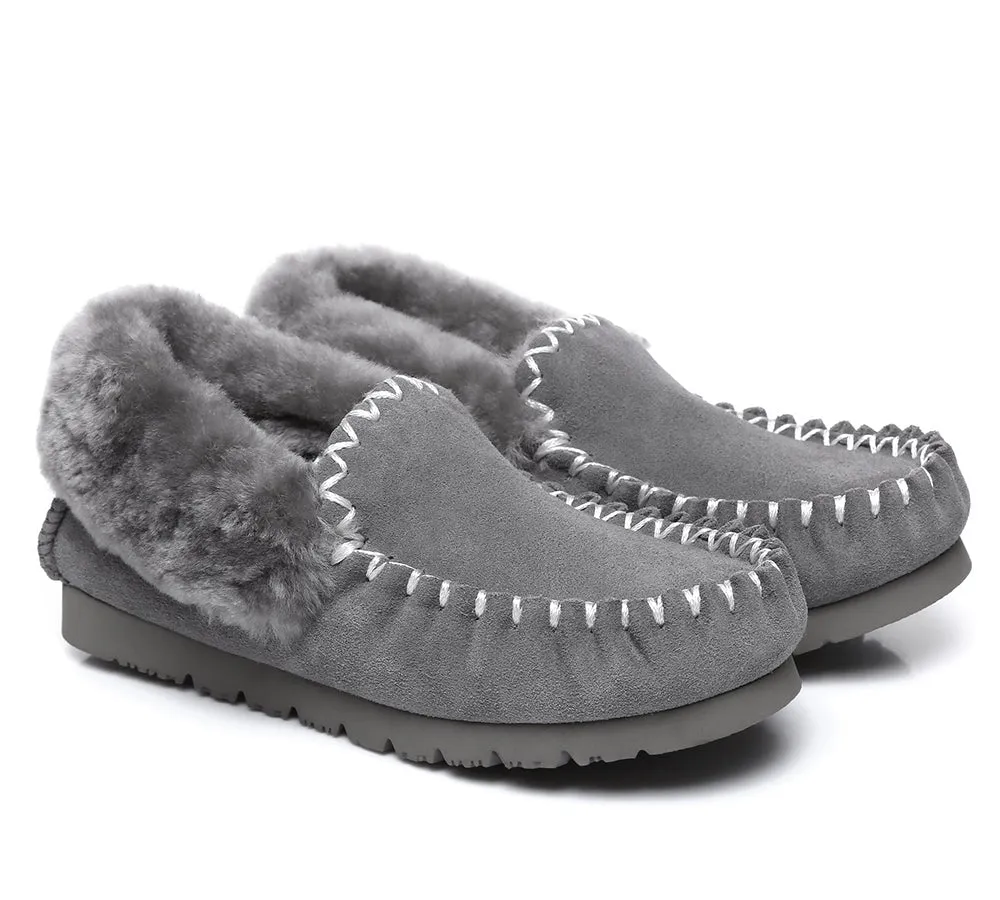 AUSTRALIAN SHEPHERD? UGG Slippers Kids Sheepskin Wool Ankle Popo Moccasins Comfy Movement Shoes