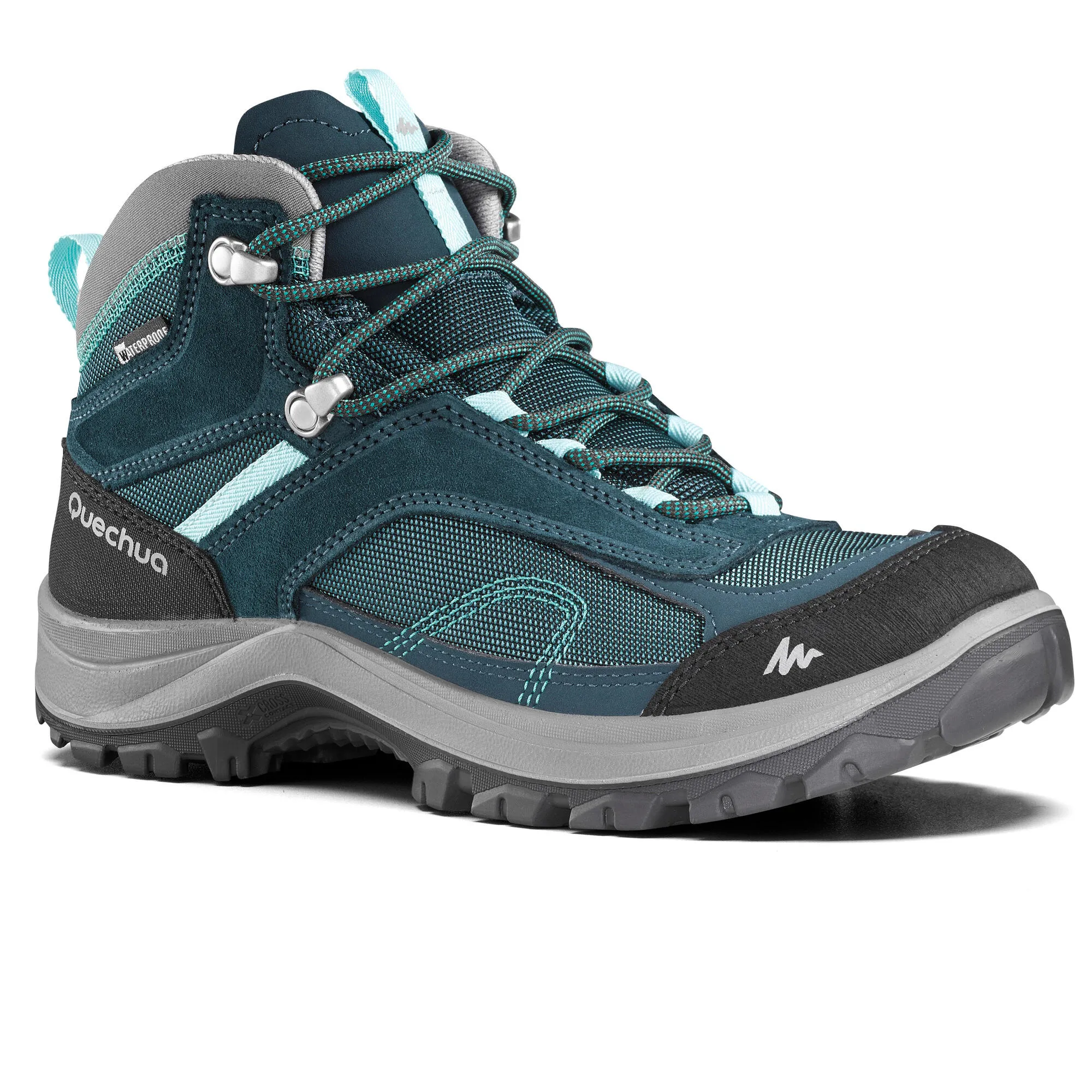 Jogging Quechua Women's MH100 Waterproof Mid Hiking Shoes