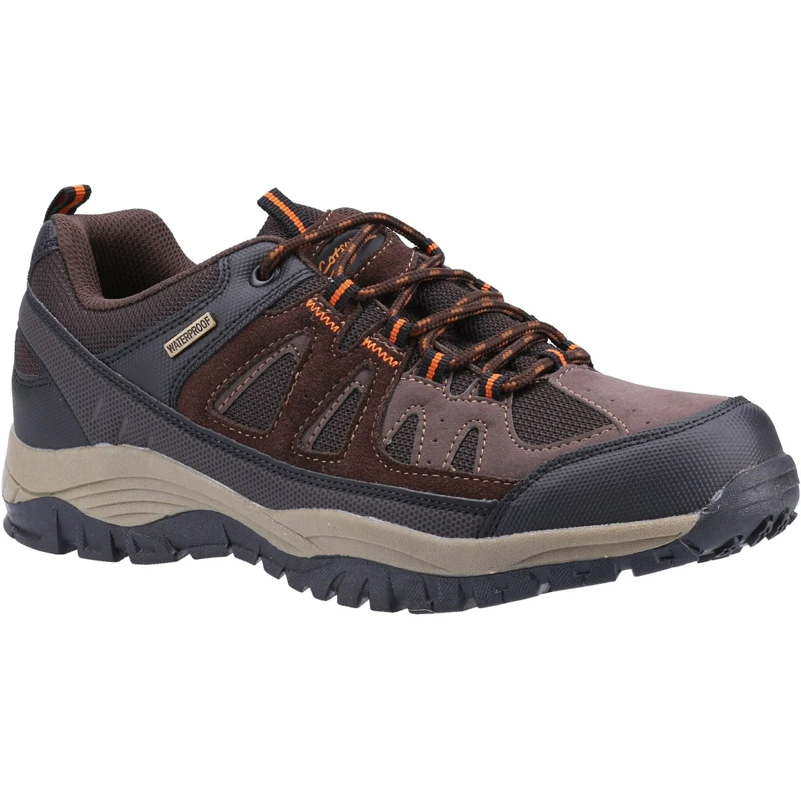 Cotswold Mens Maisemore Low Hiking Boot Brown Heavy Duty Protection