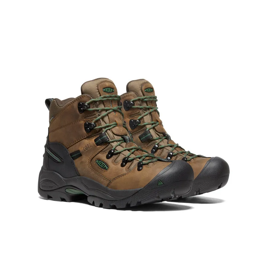 Extreme Comfort Advanced Grip Men's Pittsburgh Energy 6" Waterproof Boot (Soft Toe)  |  Cascade Brown/Greener Pastures