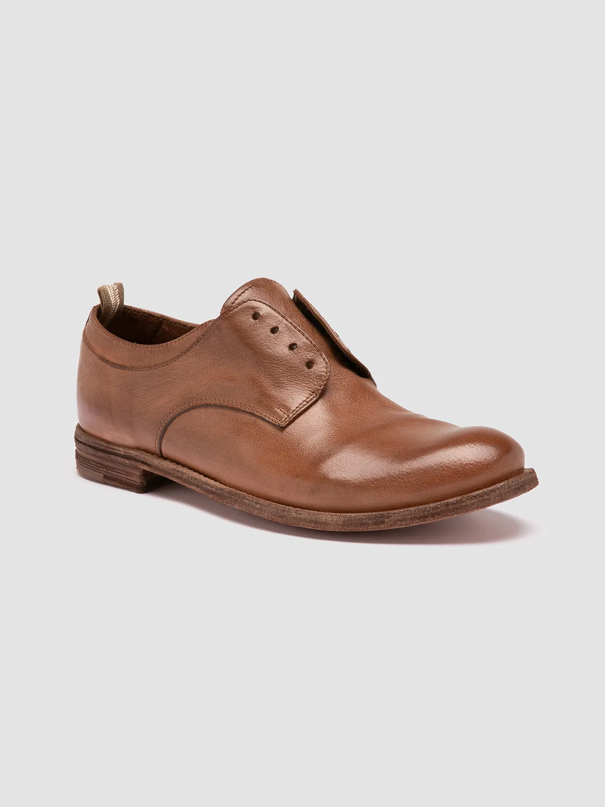 No Frills LEXIKON 501 - Brown Leather Derby Shoes