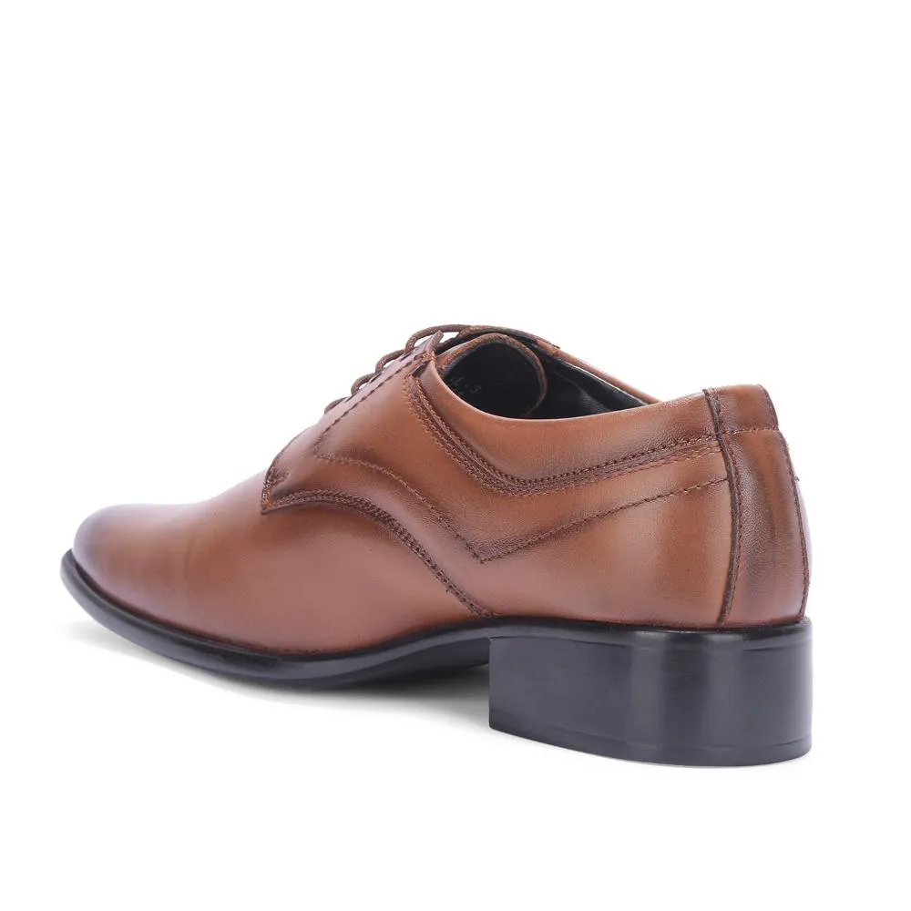 Perfect Step Fortune By Liberty Men HIL-3 Tan Formal Lacing Derby Shoes