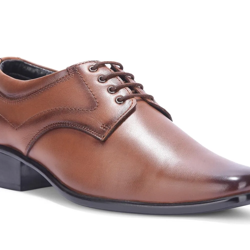 Fortune By Liberty Men HIL-3 Tan Formal Lacing Derby Shoes Outfit Match