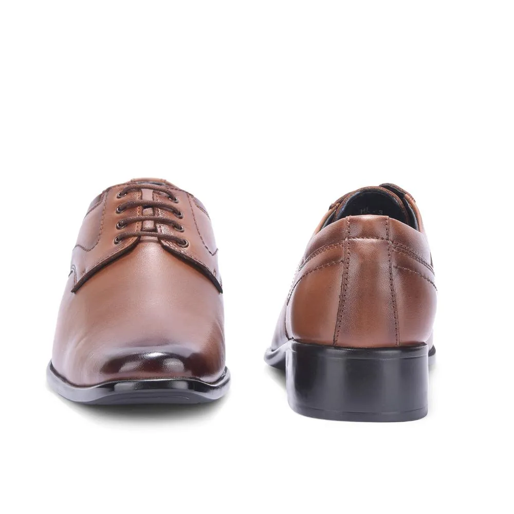 Night Events Fortune By Liberty Men HIL-3 Tan Formal Lacing Derby Shoes