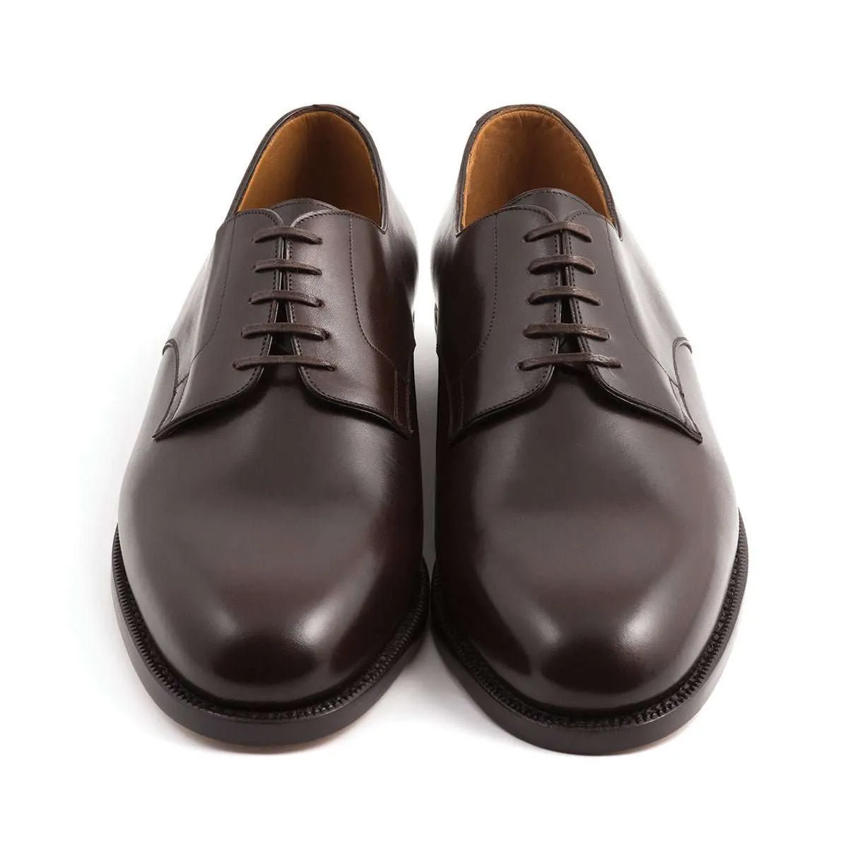 Comfort Pair DERBY PLAIN FIVE EYELETS FULL GRAIL CALF LEATHER