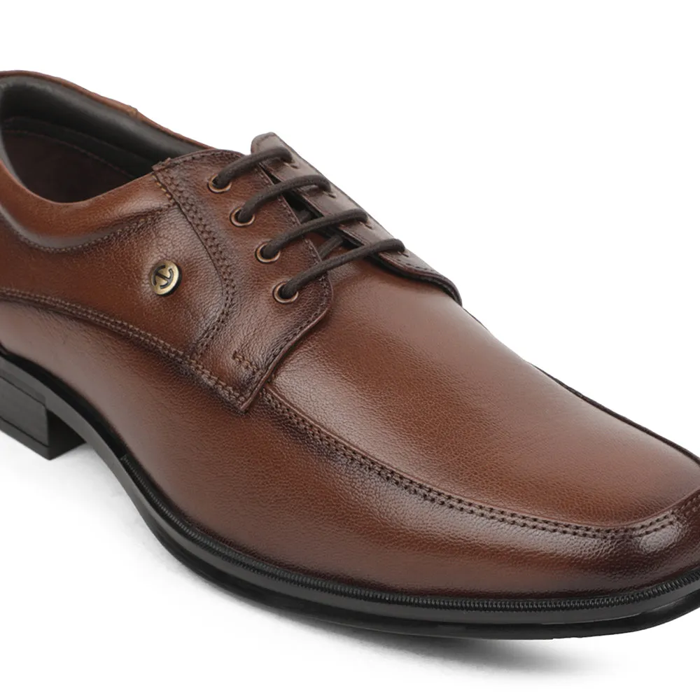 Healers Brown Formal Lacing Derby Shoes For Men UDL-9 By Liberty Office Day Full Day