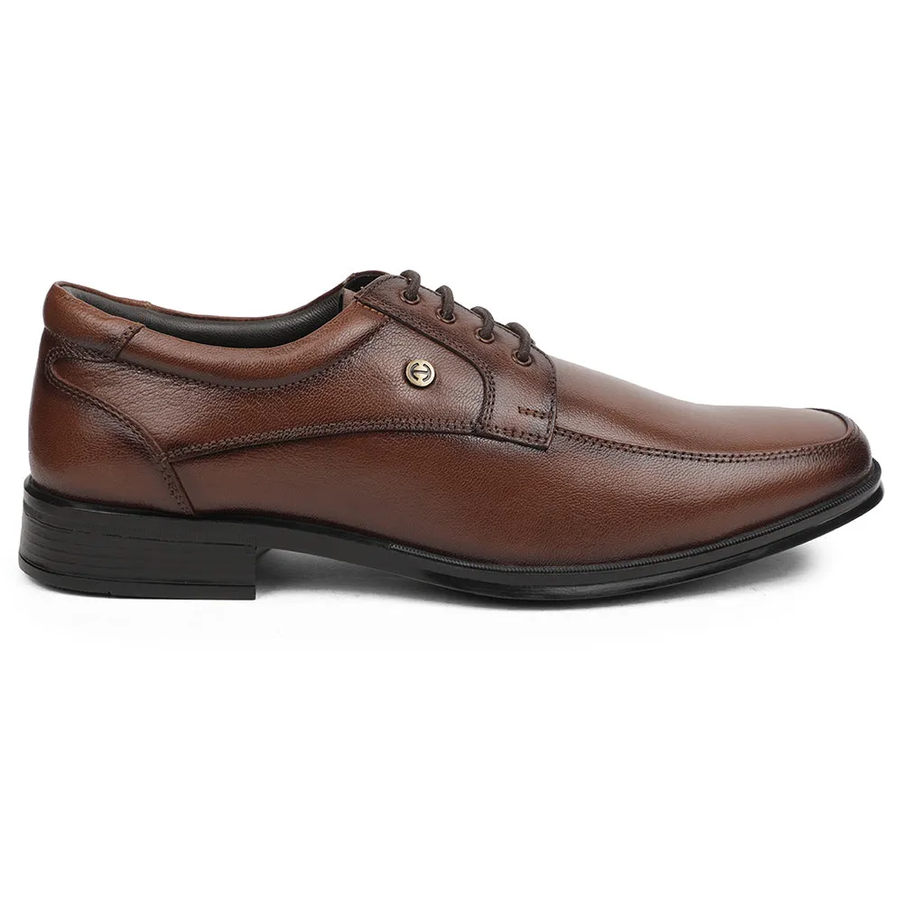 Healers Brown Formal Lacing Derby Shoes For Men UDL-9 By Liberty Party Style