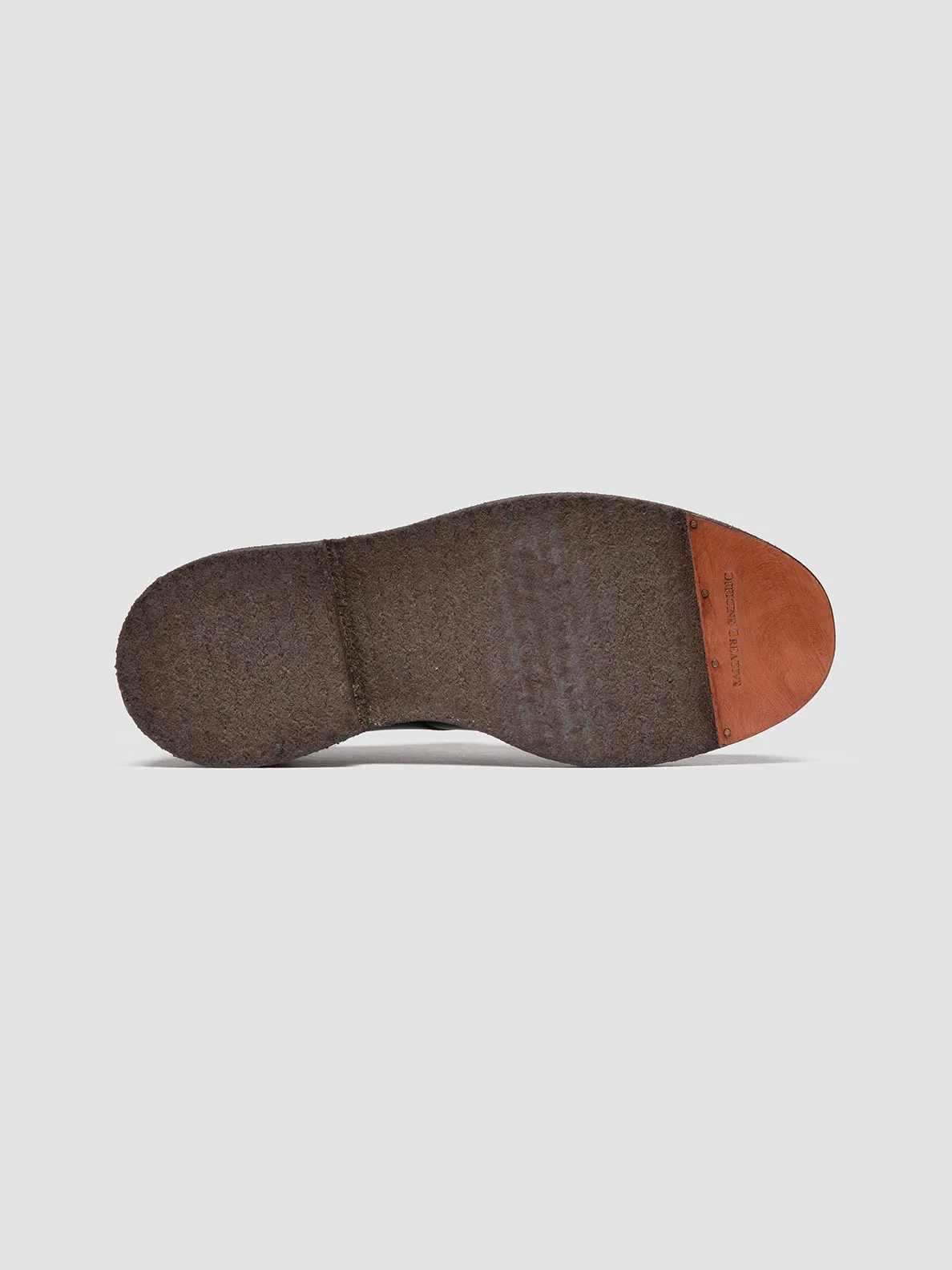 ASTON CREPE 003 - Brown Leather Derby Shoes Durable Daily Wear