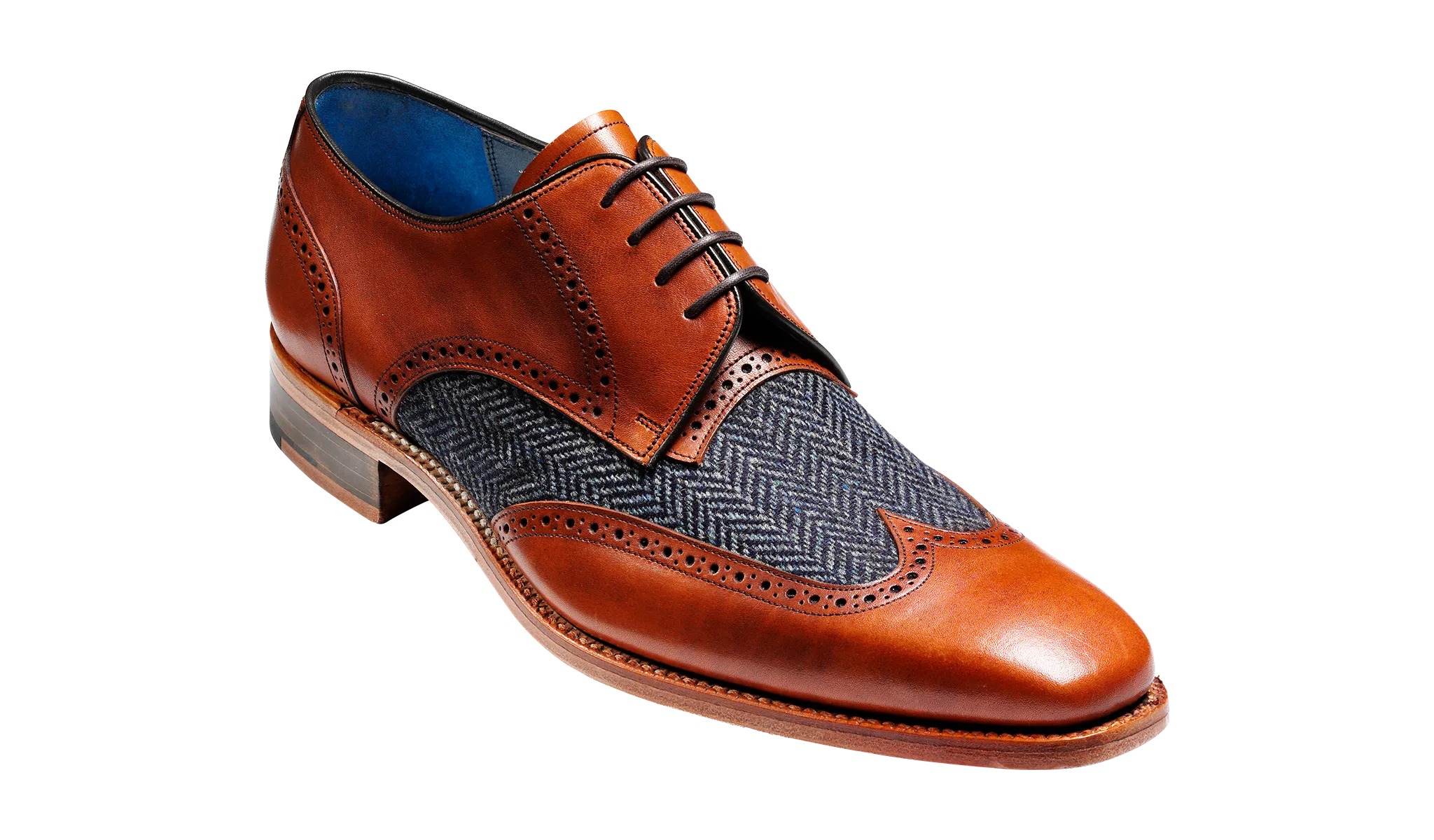 Jackson - Cedar Calf / Blue Tweed Smart Design
