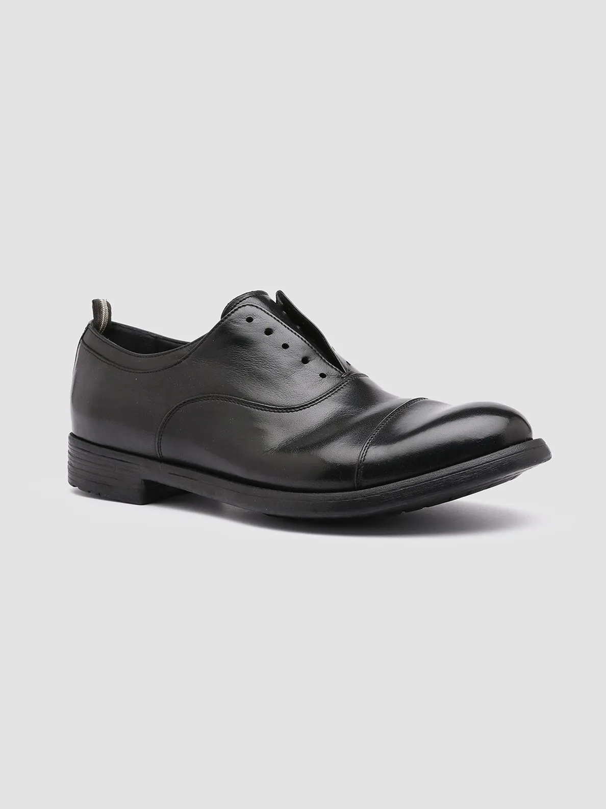 HIVE 004 - Black Leather Oxford Shoes Outdoor Comfort