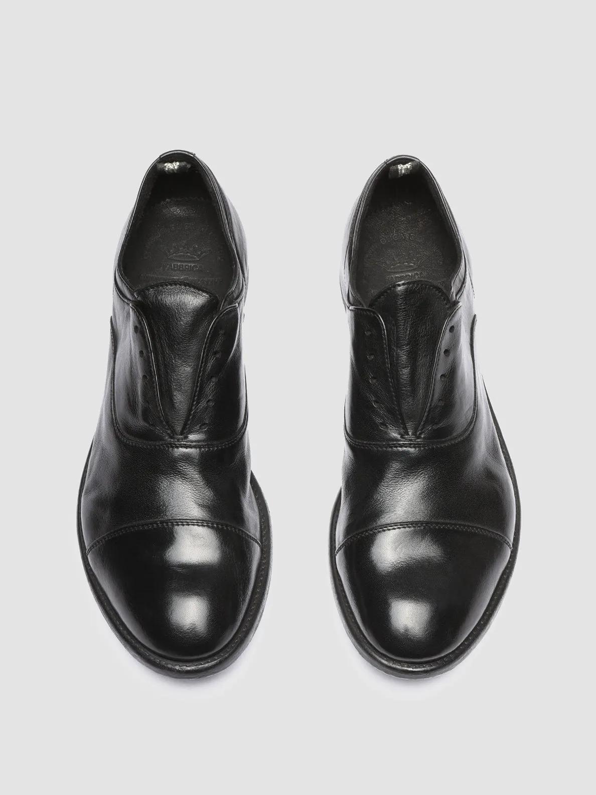 Built Comfort ARC 501 - Black Leather Oxford Shoes